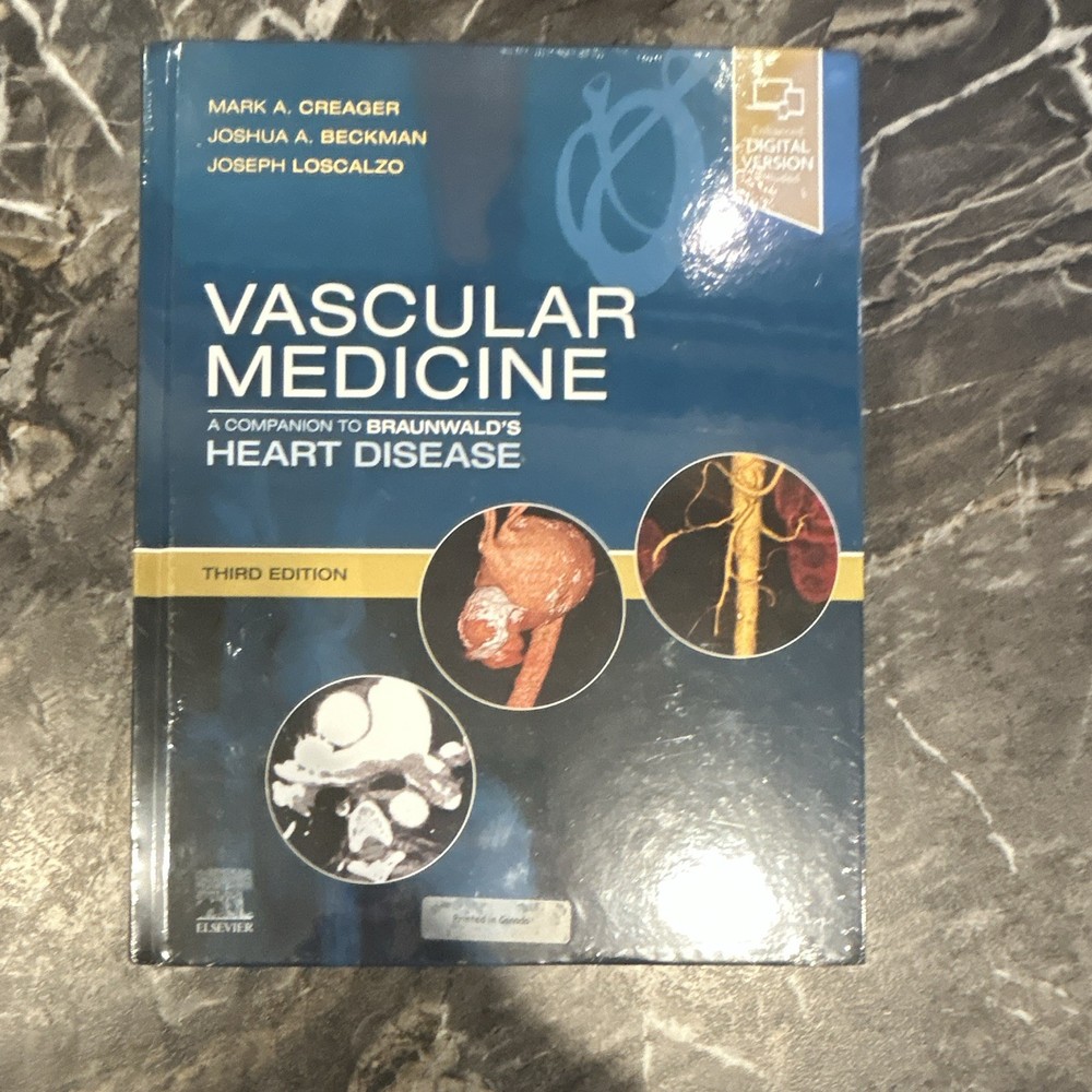 Elsevier Vascular Medicine Companion Braunwald's Heart Disease 3rd Ed Hardcover…
