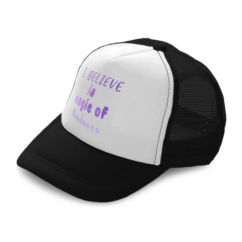 Kids Trucker Hat I Believe in Magic of Kindness Polyester Boys Caps & Girls Caps
