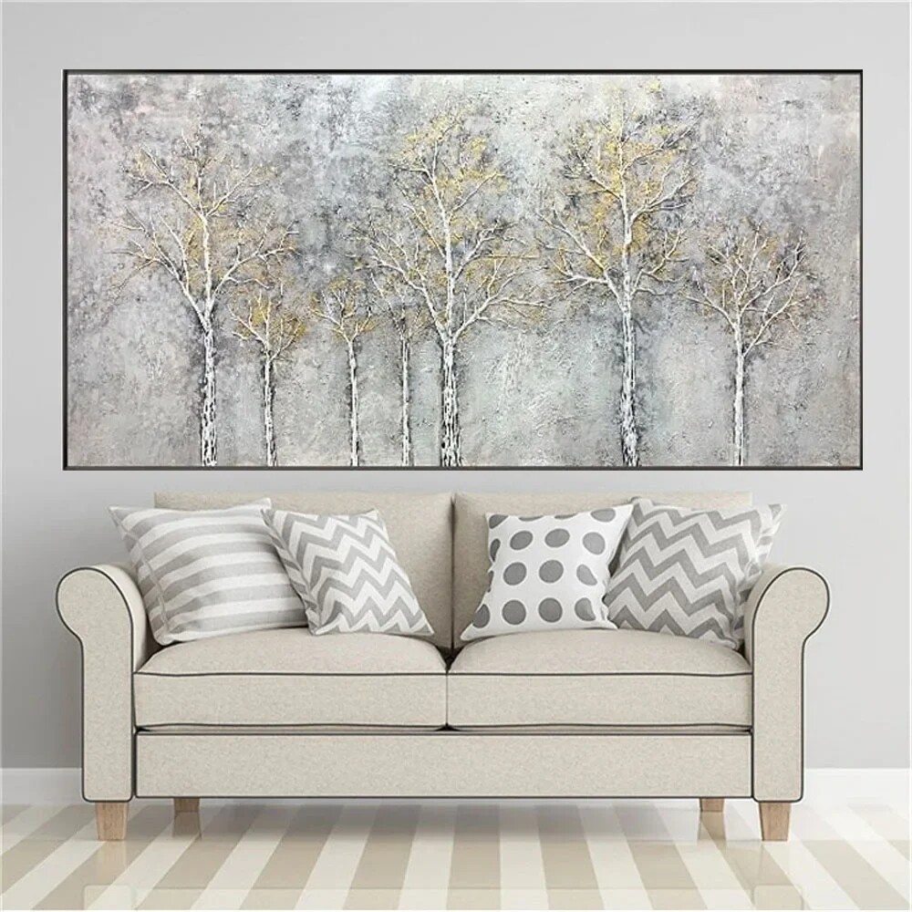 Living Room Modern Artist Pure Handmade Canvas Oil Paintings Interior Sofa