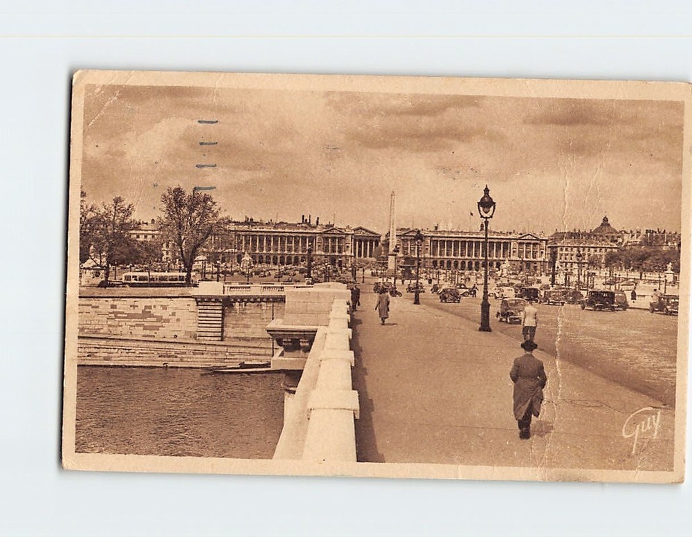 Postcard Le Pont Et La Palace De La Concorde, Paris, France