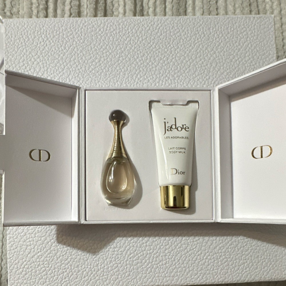 Authentic Dior J'adore Eau de Parfum dabber 0.17 fl oz &Body Milk 0.67 floz  Set