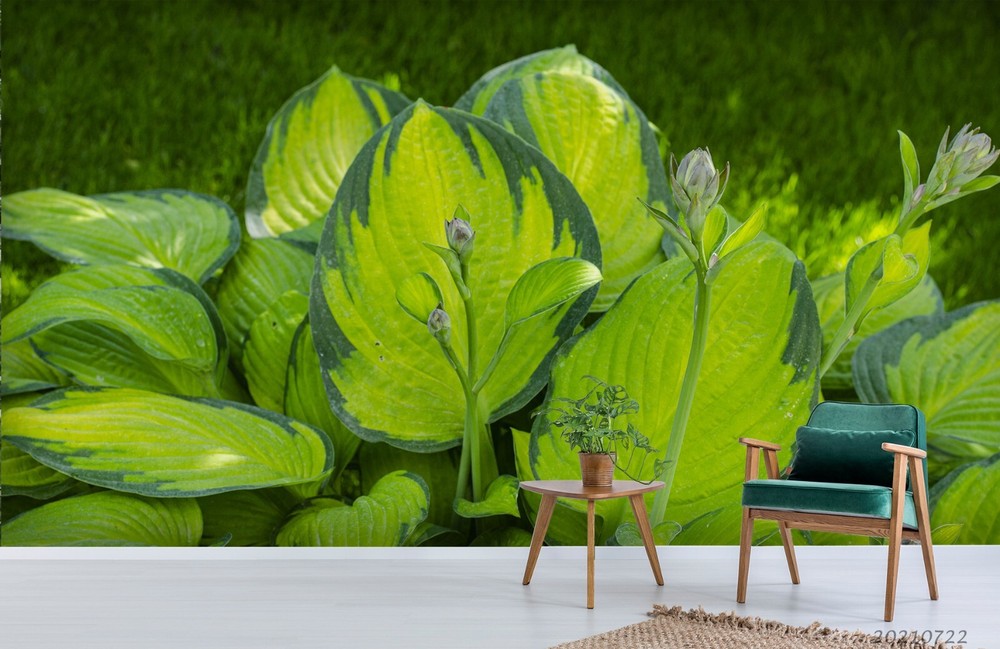 3D Green Plants Leaves Floral Wall Murals Wallpaper Murals Wall Sticker 25