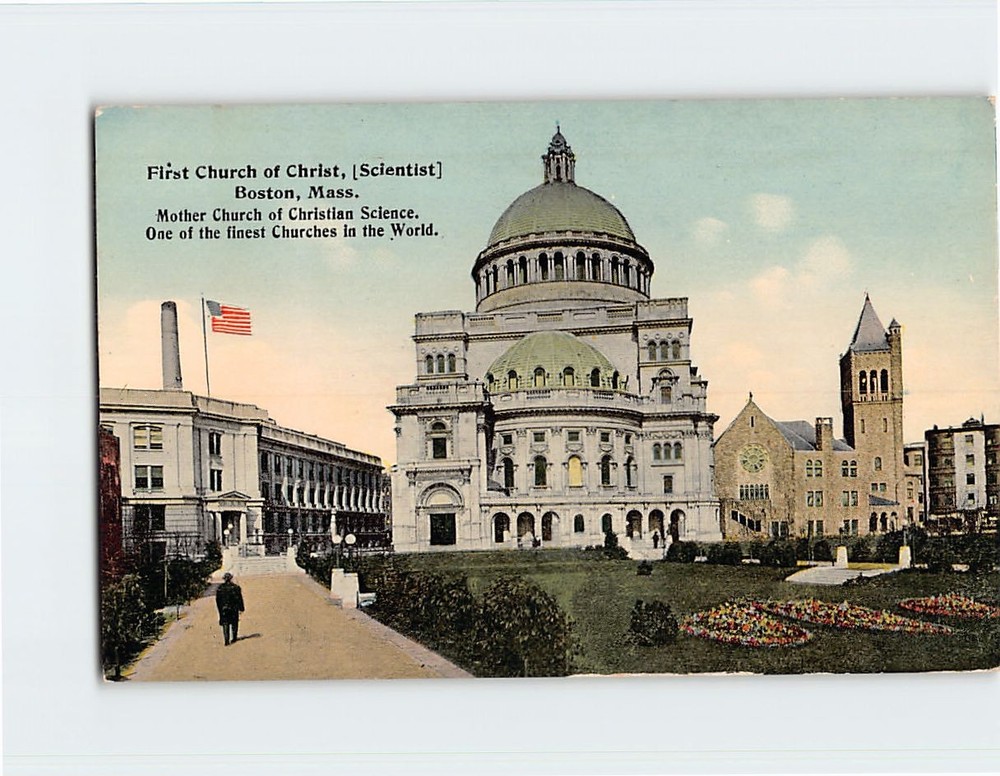 Postcard First Church of Christ Scientist Boston Massachusetts USA