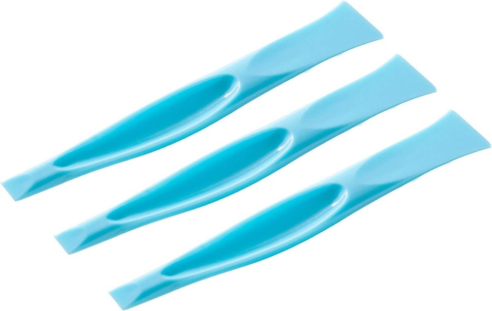 3-Pack Blue Plastic Label Scraper Peelers for Easy Removal