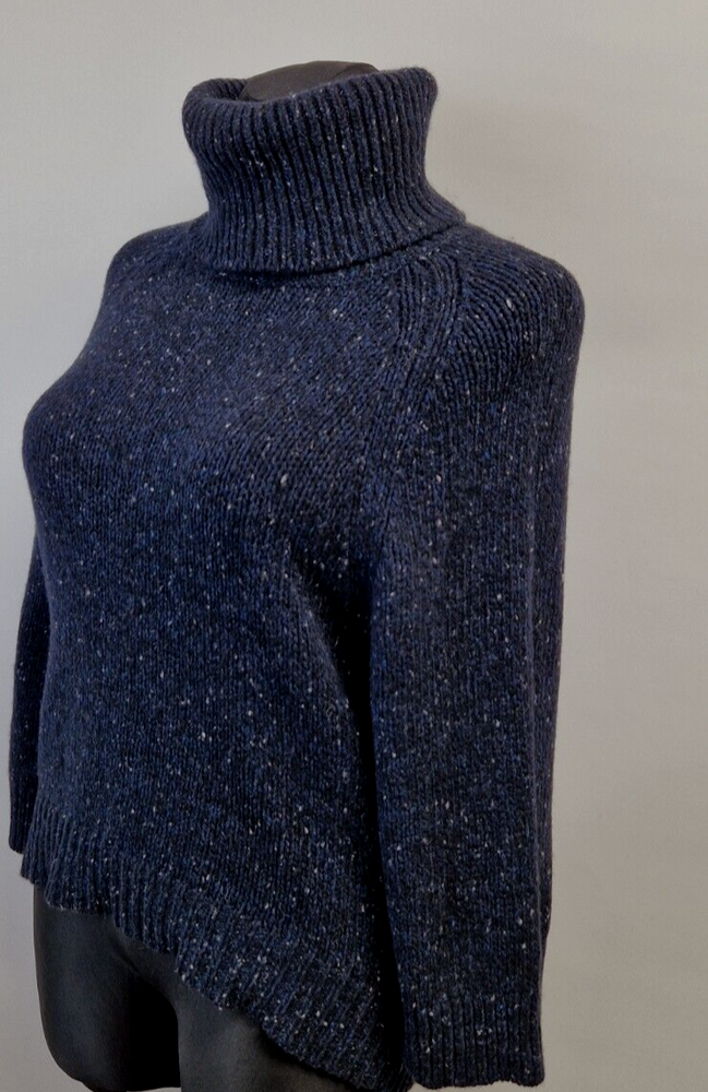 The White company sweater turtleneck wool cashmere extended size S navy jumper21