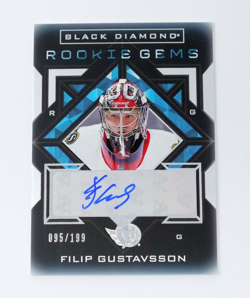 2021-22 Upper Deck Black Diamond #RG-FG Filip Gustavsson Rookie Gems Auto /199