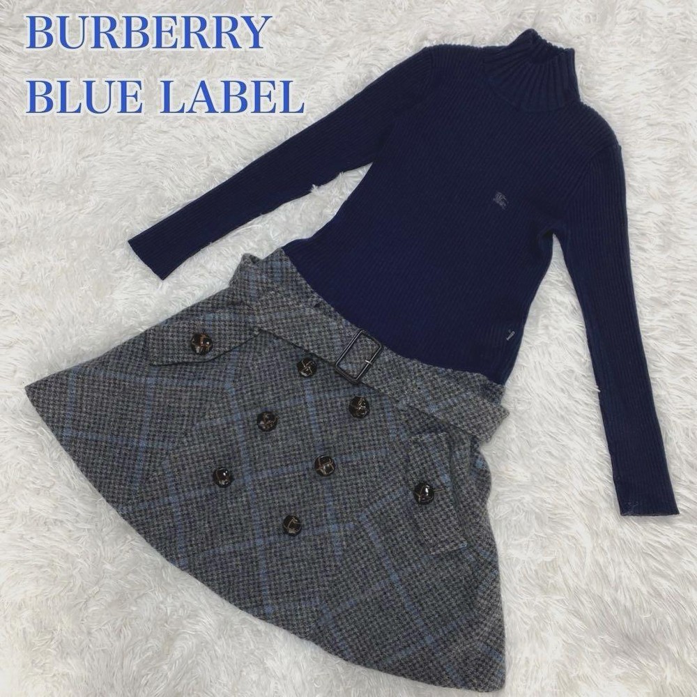 Burberry Blue Label Knit Dress with Belt Size 36 - Women’s Fashion