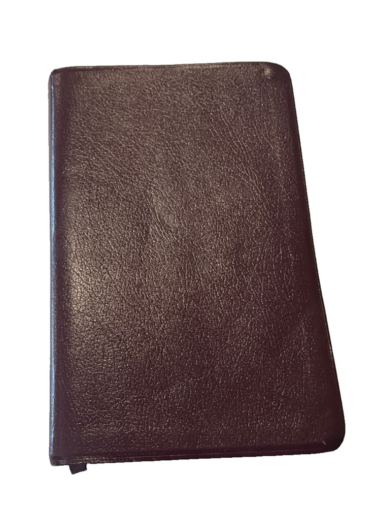 NIV Thinline Bible 2005 Burgundy Bonded Leather Double Column 1984