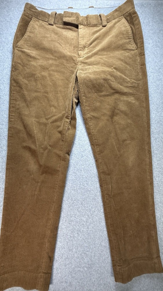 Brooks Brothers Corduroy Pants Mens 36 x 31 Brown Classic Stretch Work Slim Fit