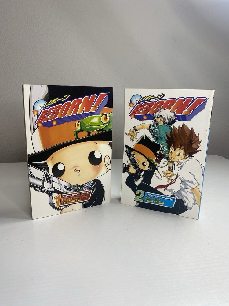 Katekyo Hitman Reborn English Manga Volumes 1 & 2 Rare OOP HTF