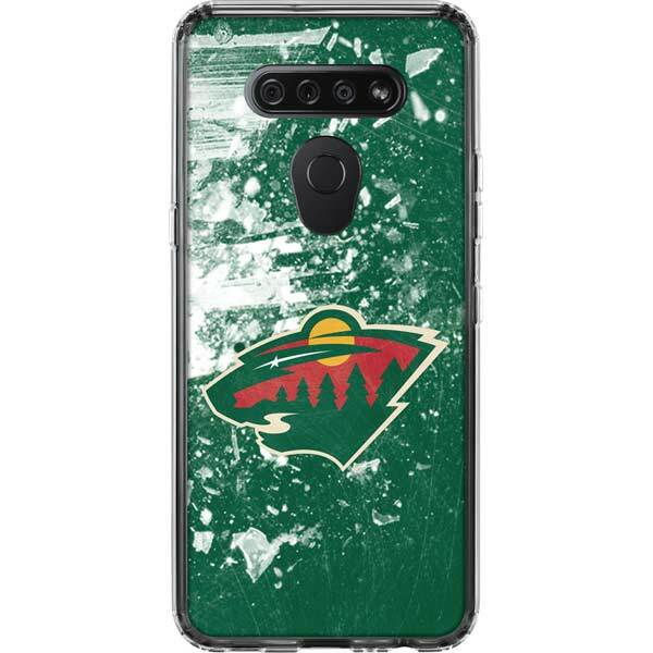 NHL Minnesota Wild LG K51/Q51 Clear Case - Minnesota Wild Frozen