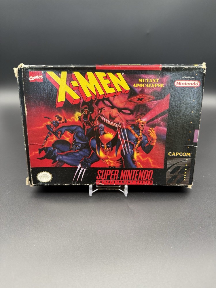 X-Men: Mutant Apocalypse Super Nintendo SNES Complete CIB Tested