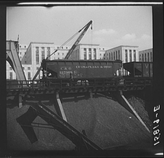 Photo:Coalyard near Treasury Department. Washington, D.C.