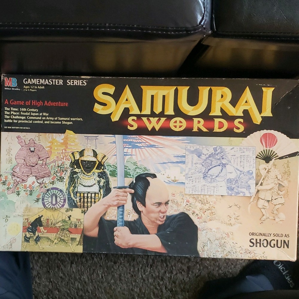 MB Gamemaster Series Samurai Swords Strategy Board Game 2 Players 12+