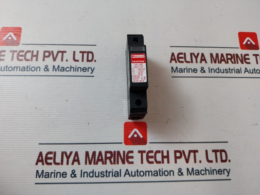 PHOENIX CONTACT VAL-MS 230 IT ST Valvetrab Surge Protection Plug 385V AC