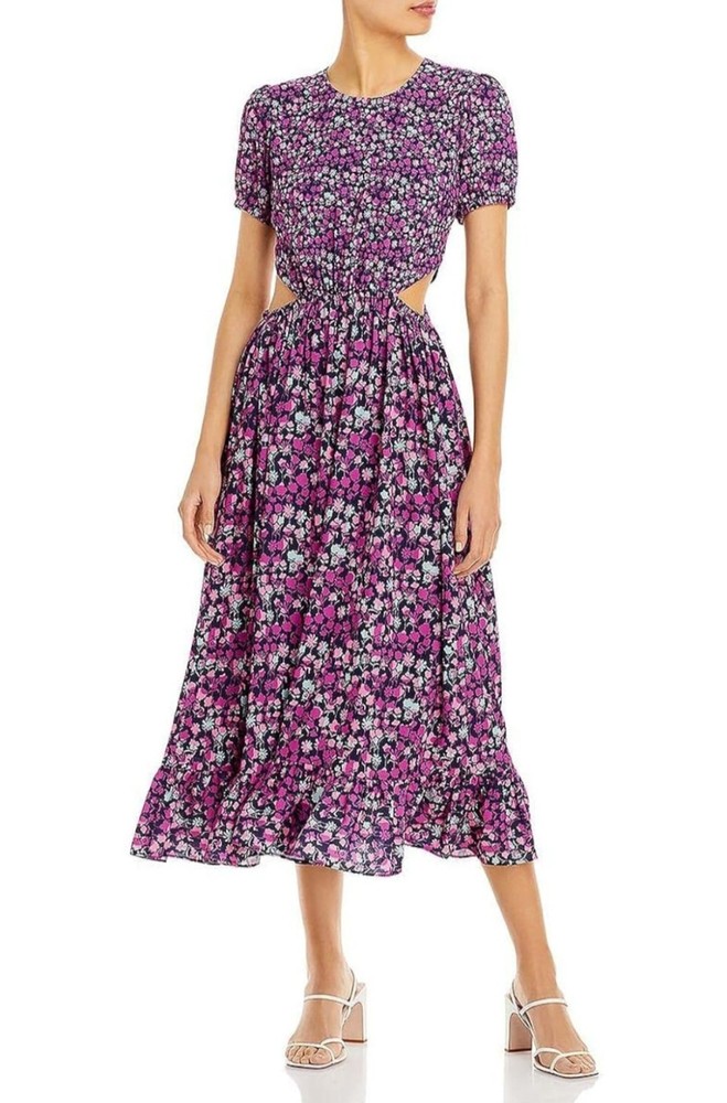 French Connection Ladies Floral Cutout Midi Dress, Size S, NWT