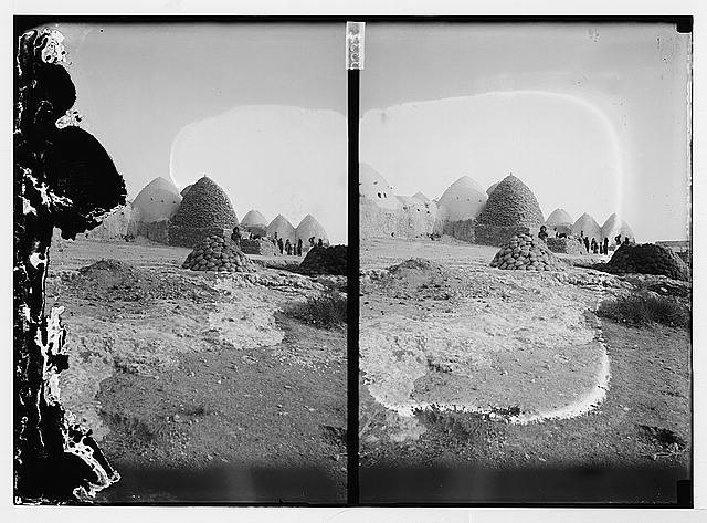 Photo:Aleppo Syria Moselmeih Beehive Houses Baghdad Railway 1900s
