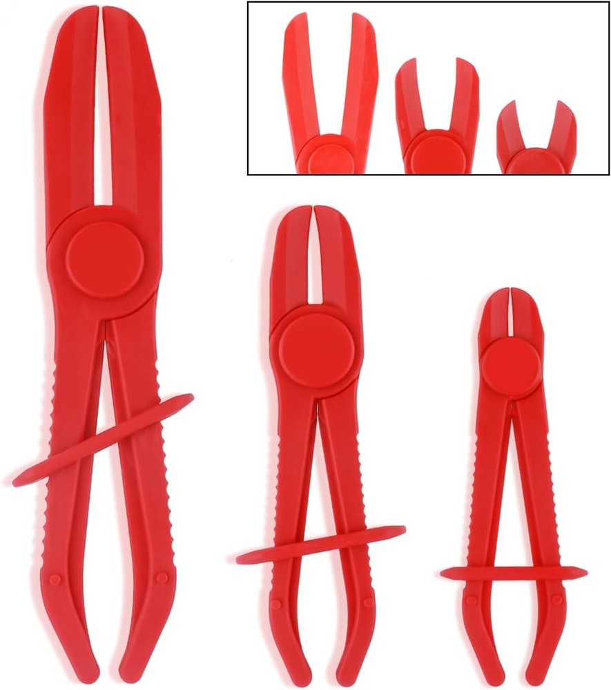 3PCS Hose Clamp Pliers Set Heat Resistant Hose Pinch off Pliers with anti Slip