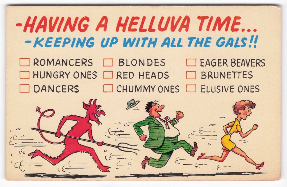 VTG Humor Postcard 