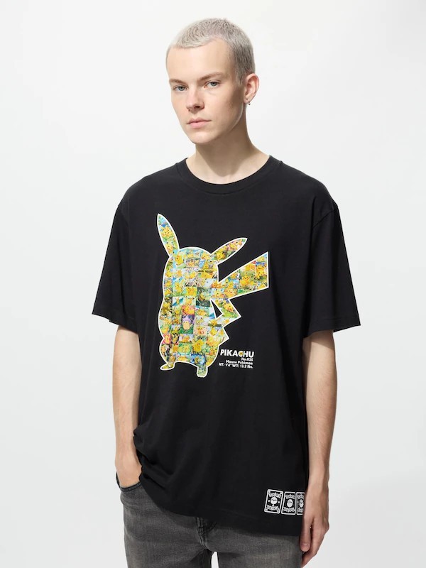 Uniqlo Pokemon Pikachu UT Graphic T-shirt Black Japan S Limited Edition Unisex