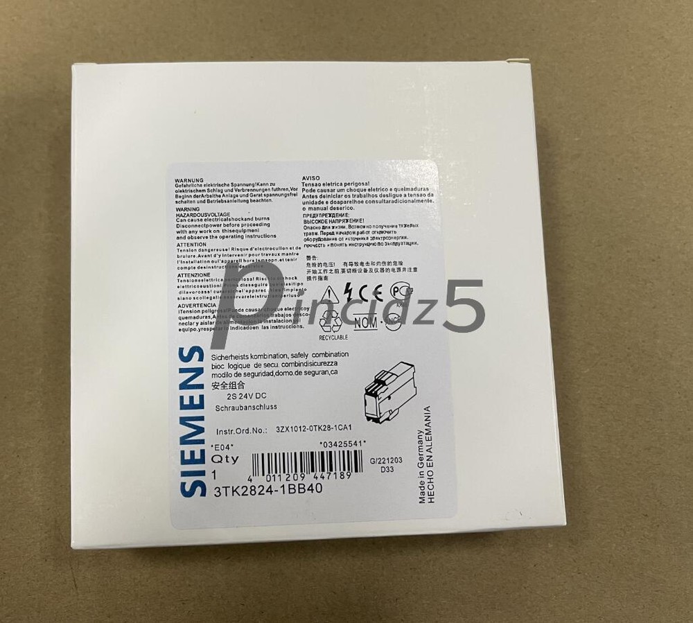 1PCS New 3TK2824-1BB40 SIEMENS Safety Relay 3ZX1012-0TK28-1CA1