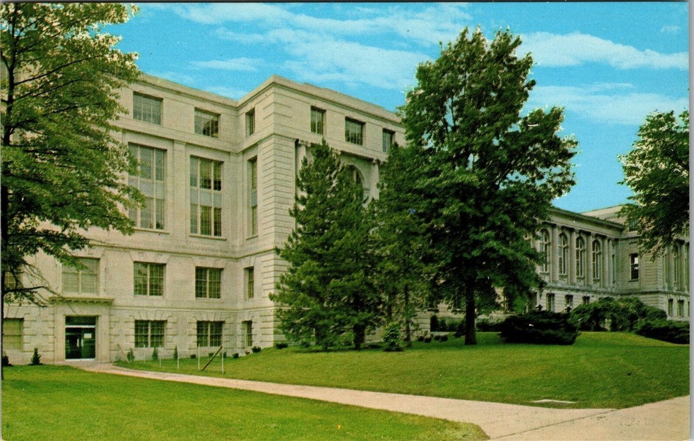 Columbia MO-Missouri, Library, University Missouri, Vintage Postcard