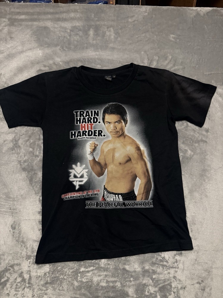 Men's Team Pacquiao T-Shirt Manny Pacquiao Pacman Sz Small Black