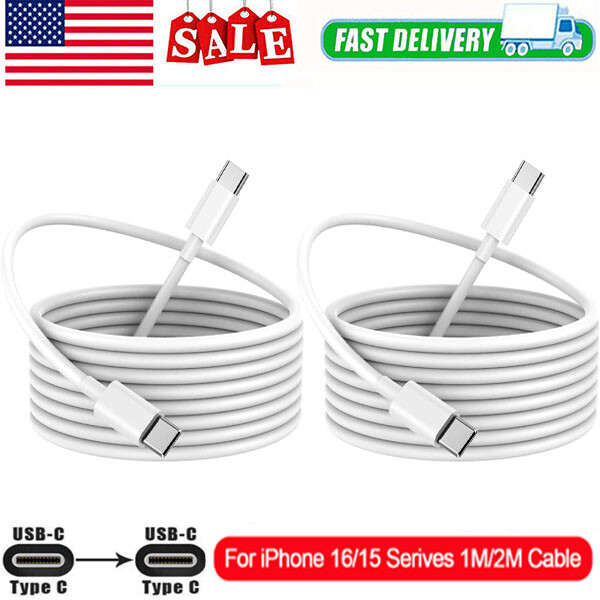 For Samsung iPhone 15 16 Pro Max 60W USB-C to USB C Cable Fast Charger Cord Lot