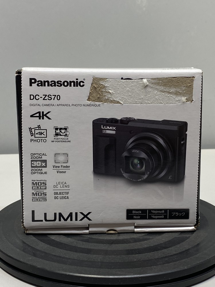 Panasonic LUMIX DC-ZS70K, 20.3 Megapixel, 4K Digital Camera - Black