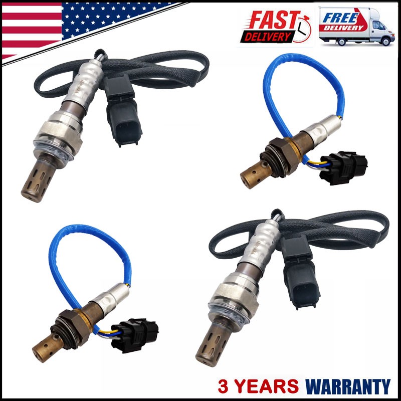 4PCS Oxygen O2 Sensor For Honda Odyssey EX-L2008 2009-2013 3.5L V6 Upper+Lower