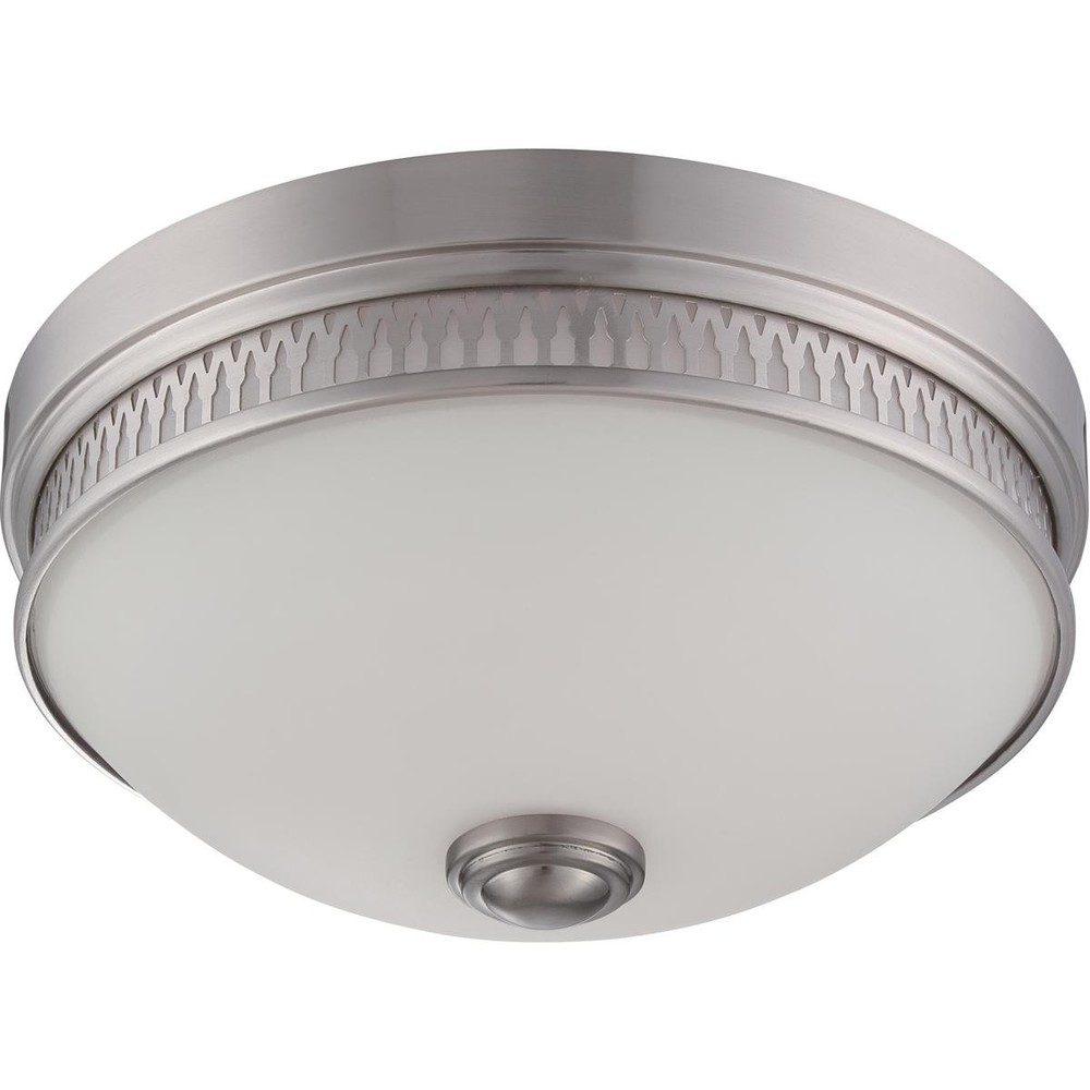 Nuvo Harper 13 Inch Brushed Nickel LED Flush Mount Ceiling Light