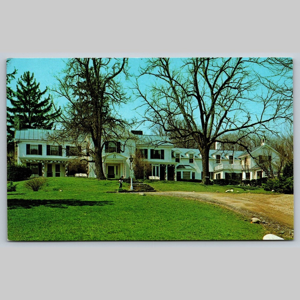 Postcard Malabar Farm Big House Mansfield Ohio Architecture