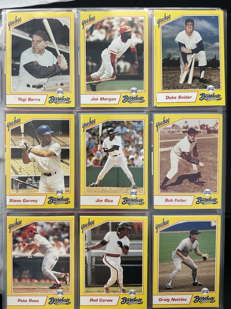 1993 RARE 10 card  Yoo-Hoo Limited Edition Baseball Legends
