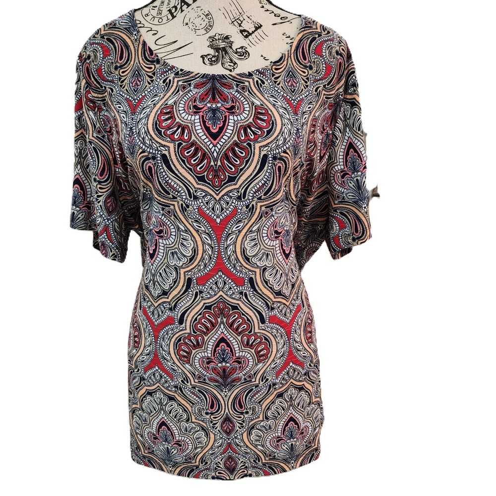 CROFT & BARROW floral blouse- size 1X