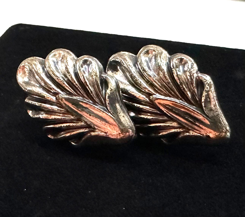 Vintage Floral Screw Earrings MARKED DANECRAFT 925 Sterling Silver Jewelry Lot H