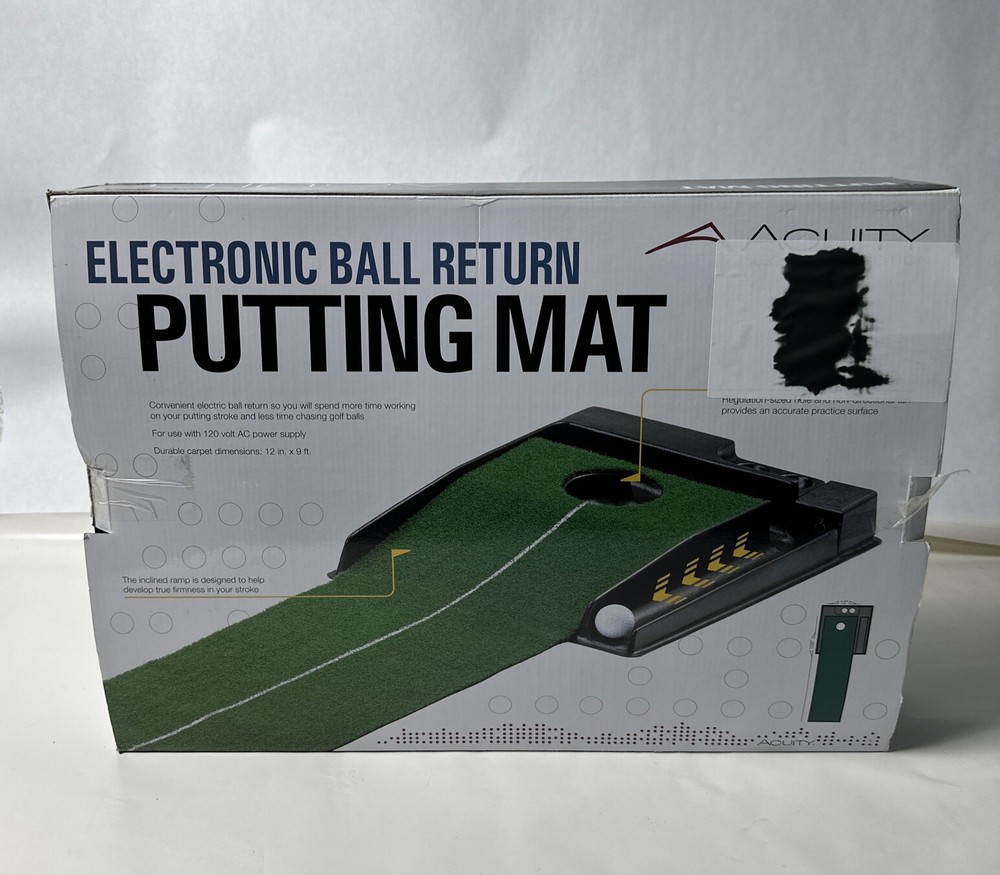 Acuity Portable Putting System For The Home Electronic Ball Return NIB 12”x 108”