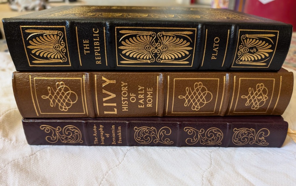 easton press collectable leather 100 book lot of 3