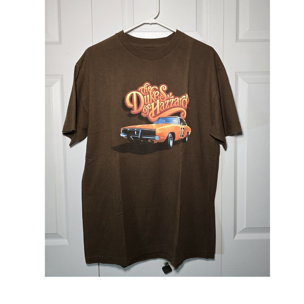 The Dukes of Hazzard Men's Brown General Lee Graphic Cotton T-Shirt Size L