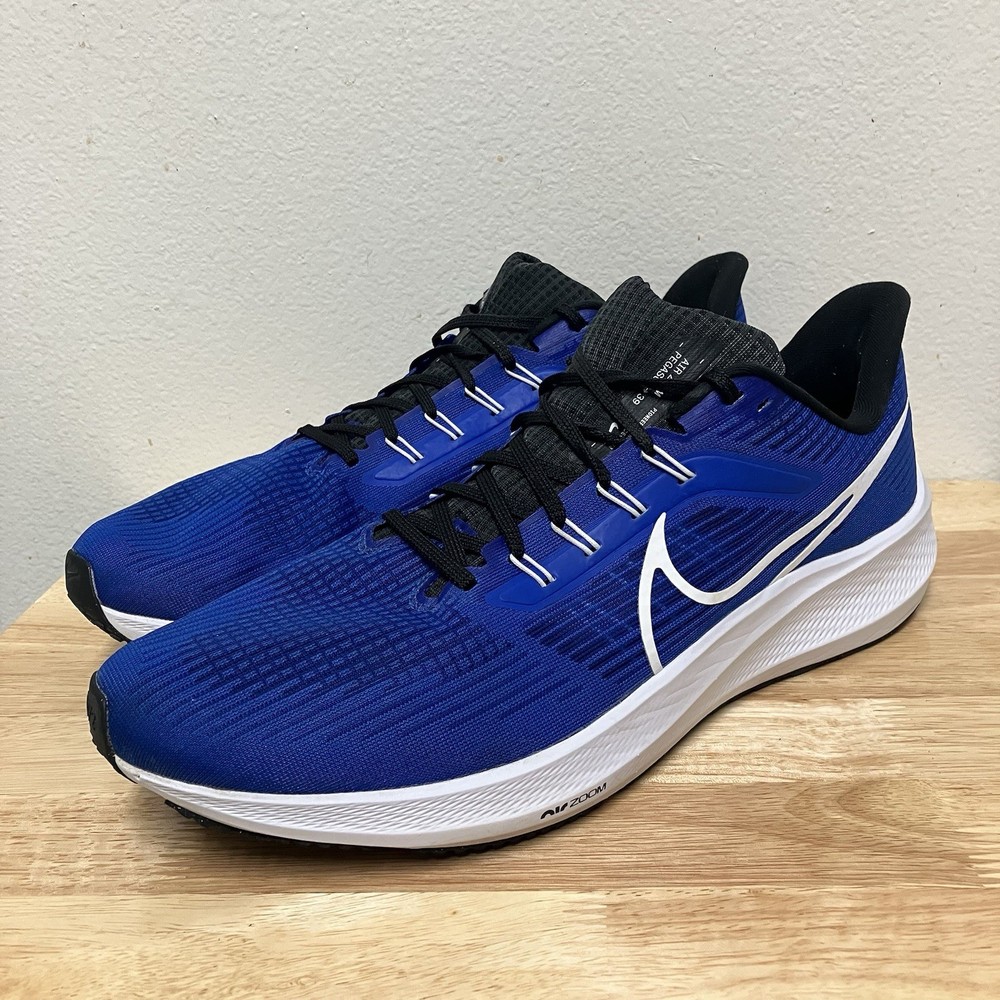 Size 15 Mens Nike Air Zoom Pegasus 39 Racer BlueWhite Running Walking DH4071-400