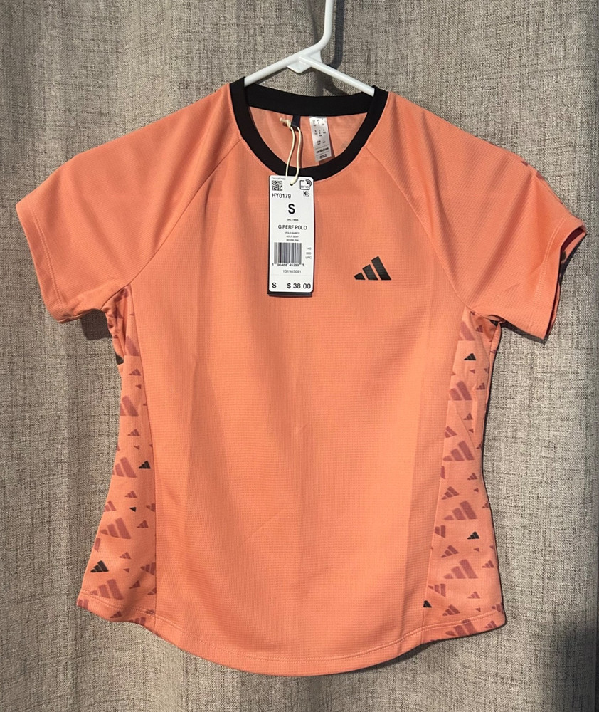 Adidas Junior Girls Golf Polo Shirt size S. Multi color