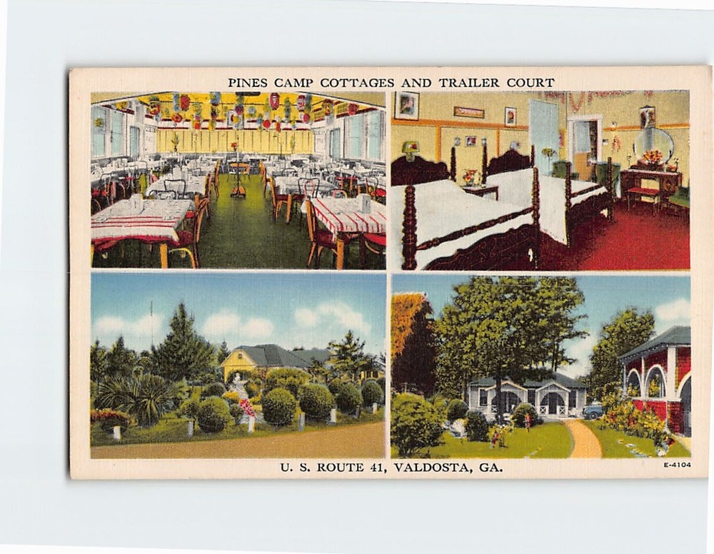 Postcard Pines Camp Cottages and Trailer Court Valdosta Georgia