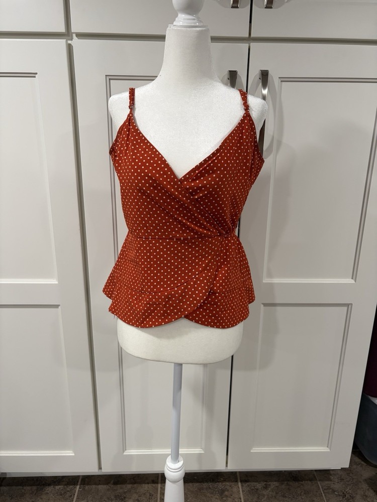 HYFVE Polka Dot Wrap Tank Top