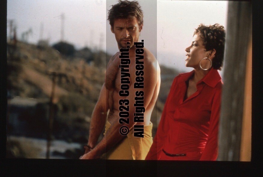 HUGH JACKMAN Halle Berry  ORIGINAL 35mm SLIDE TRANSPARENCY PHOTO 828
