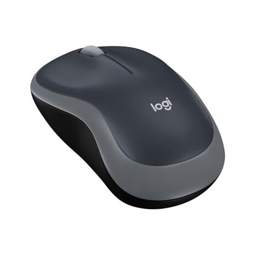 M185 Wireless Mouse 2.4GHz with Mini USB Receiver in Swift Gray