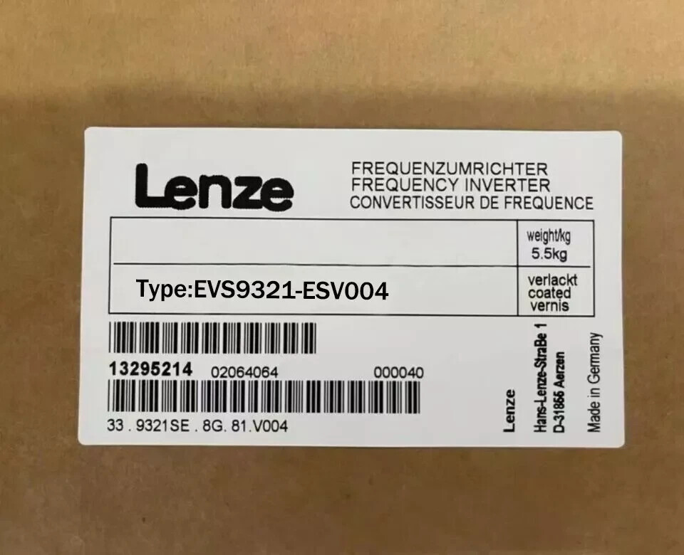 EVS9321-ESV004 New Sealed Original Lenze EVS9321KESV004 Inverter With Safe Relay