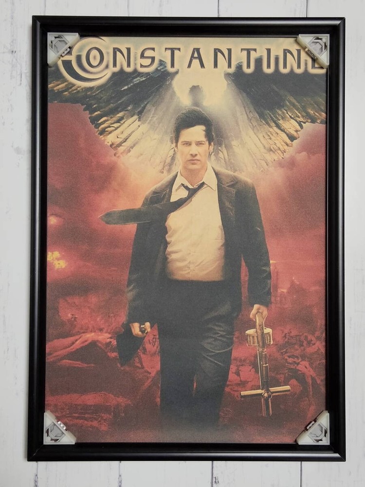 Can be together Constantine Keanu Reeves Poster fire_【Tags Movie Interior】 V4