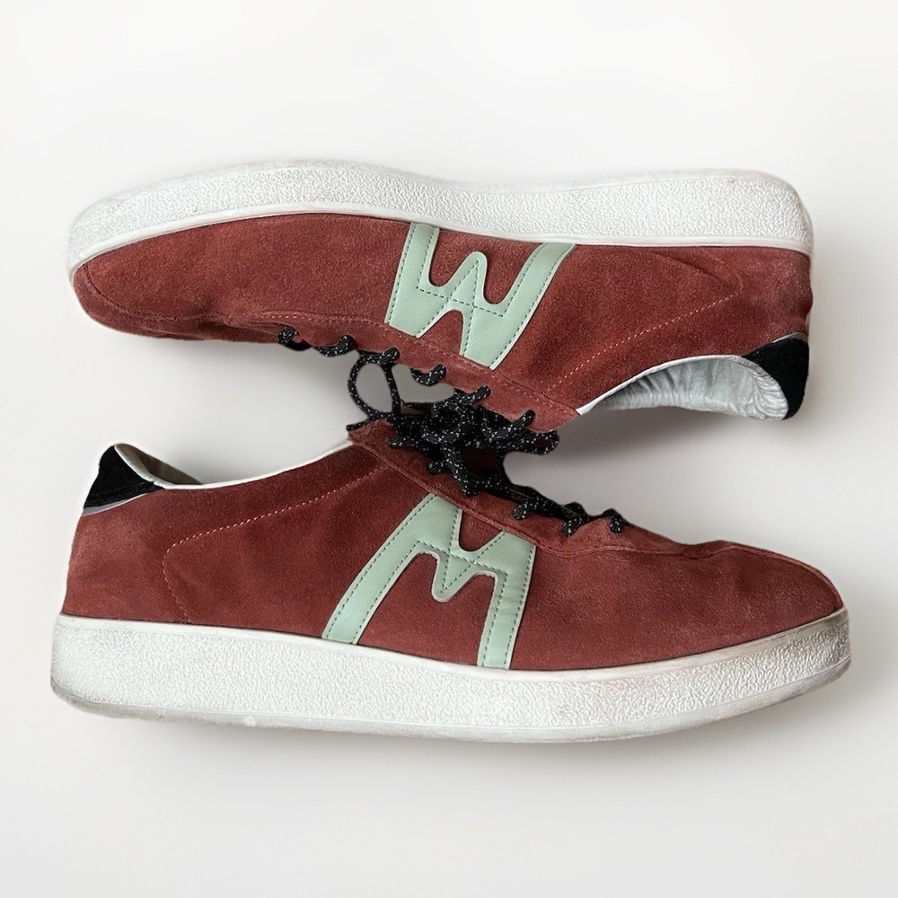 Mens Karhu Trampas Size 12.5 Hot Sauce Suede Trainer Casual Sneakers Shoes
