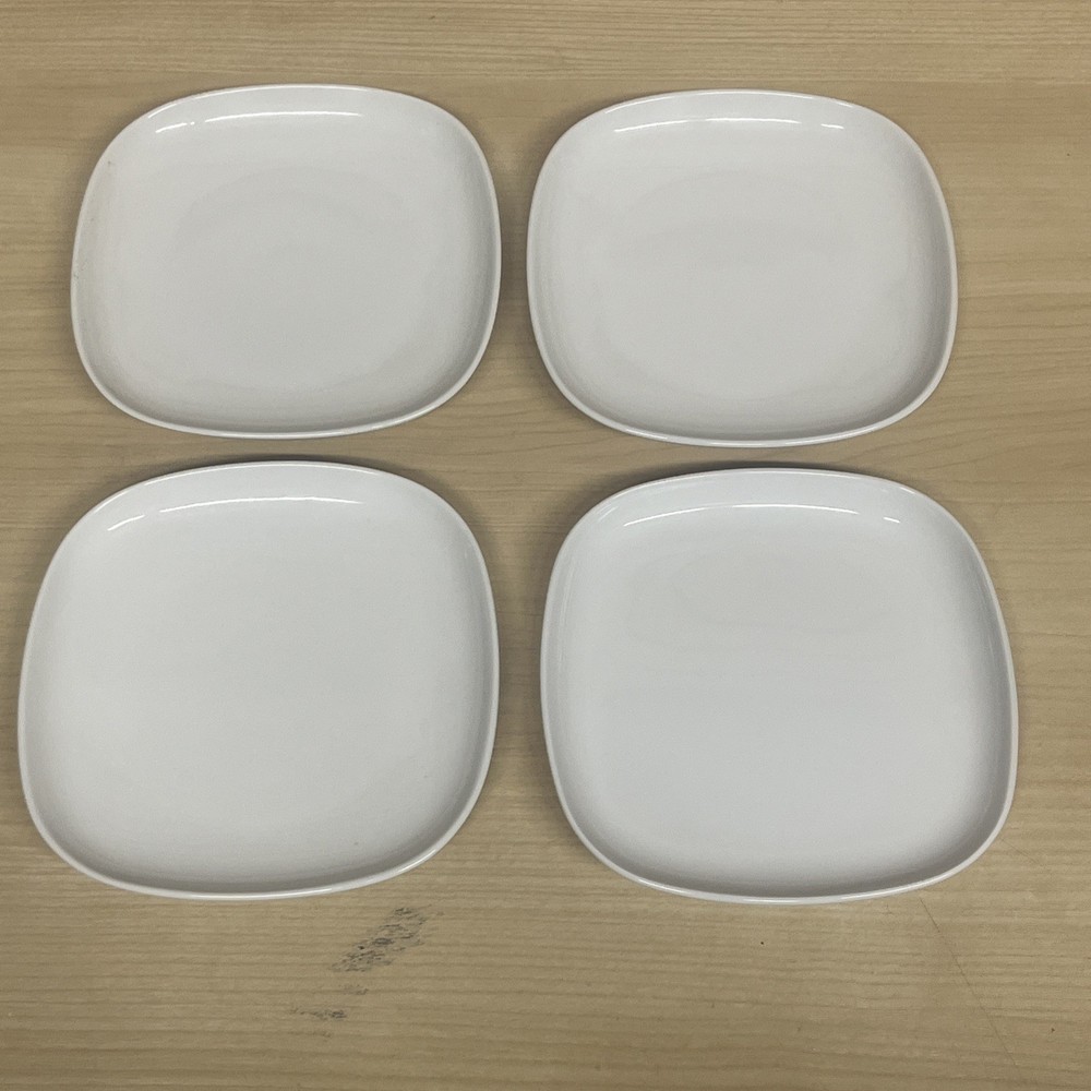 Ikea 365 Susan Pryke White Porcelain Square Bread Side Plates 7