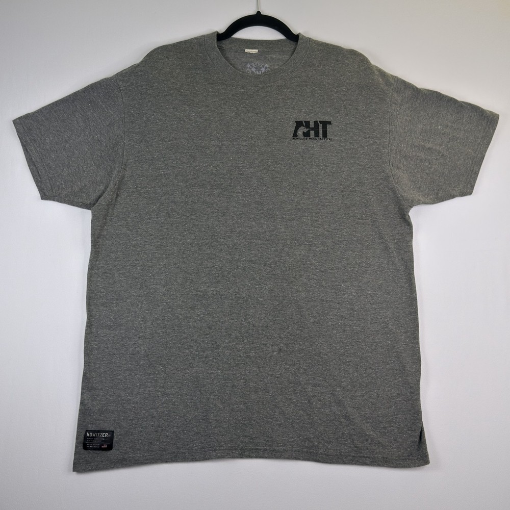 Howitzer Patriot Mfg AHT Tactical T Shirt XL Gray Alpha Lion Graphic