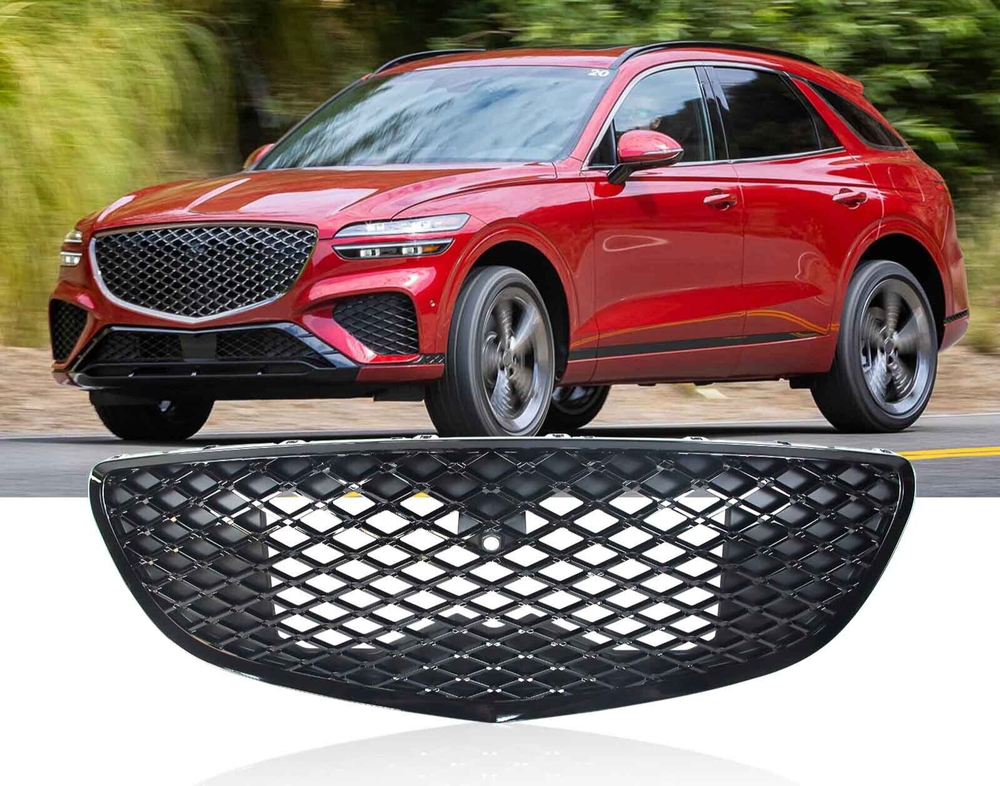 Front Bumper Grill Mesh Vent Grille Fits for GENESIS GV70 2022 2023 2024